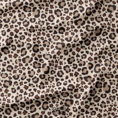 velours 1000 raie coton leopard fond beige