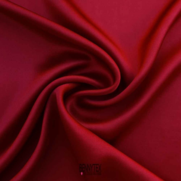 satin de soie 16 mommes haute couture rouge carmin