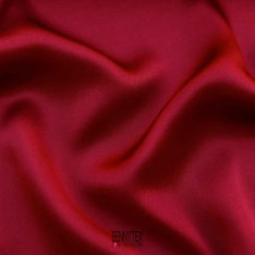 satin de soie 16 mommes haute couture rouge carmin