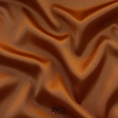 satin de soie 16 mommes haute couture orange rouille