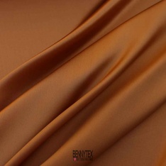 satin de soie 16 mommes haute couture orange rouille
