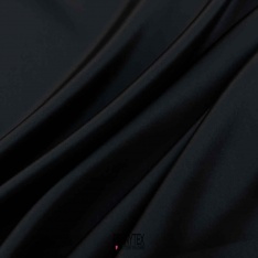 satin de soie 16 mommes haute couture noir corbeau