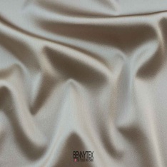 satin de soie elasthanne 16 mommes haute couture beige sable