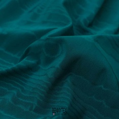 ottoman opaque moire taffta yémen bleu canard haute couture