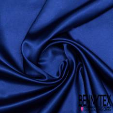 Satin Polyester Bleu