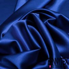 Satin Polyester Bleu