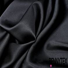 Satin Polyester Elasthanne Noir