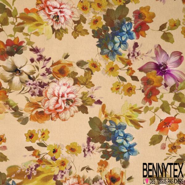 Gratuit Images Gabardine Coton Serge Souple Elasthanne Grande Fleur Style Papier actualisé par