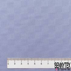Coton Elasthanne effet Quadrillage Fantaisie ton sur ton Bleu Layette