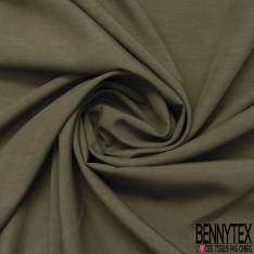 Coupon 3 m Cupro Viscose effet Peau de Pêche Kaki