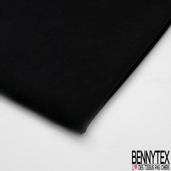Coupon 3 m Cupro Viscose effet Peau de Pêche Noir