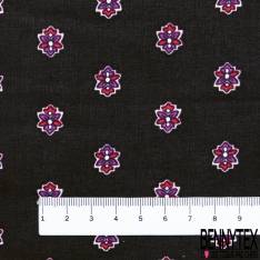 Coton Imprimé Provençale fond Gris Souris