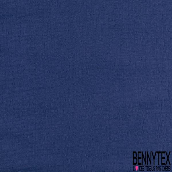 Coton Double Gaze Bleu Roi
