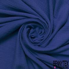 Coton Double Gaze Bleu Roi