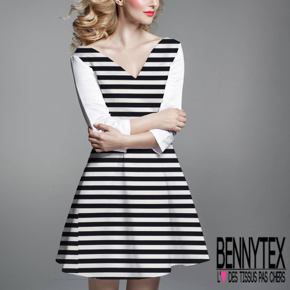 robe rayure horizontale