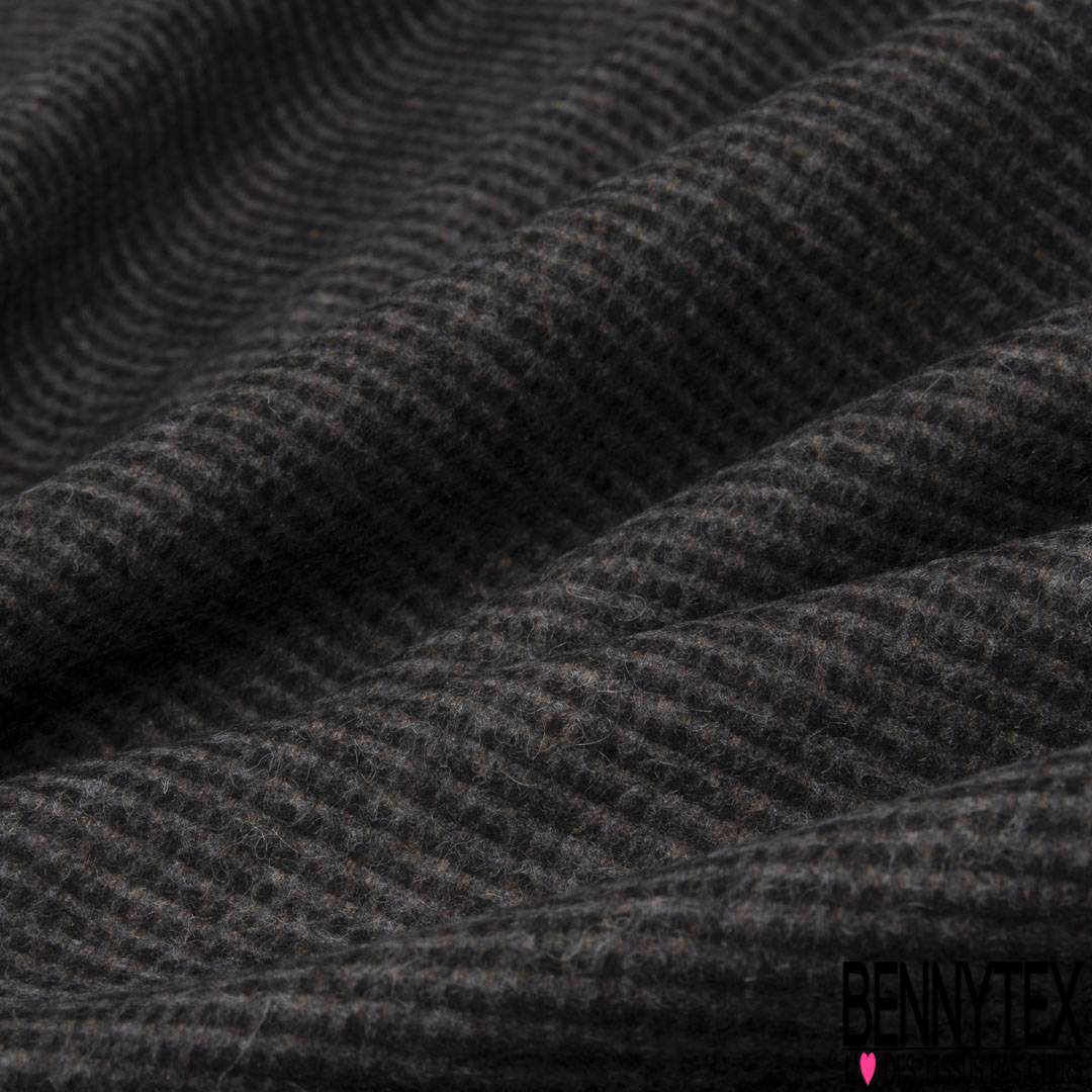 100% pure laine vierge peignée "des rayures anthracite" drap tissu made in Englan 3.5 m