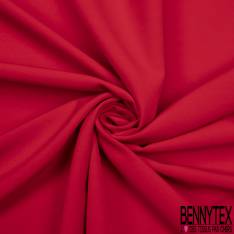 Crêpe Polyester Elasthanne Uni Rouge
