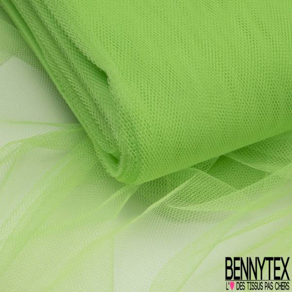 Tulle Rigide Uni Pistache Fluo