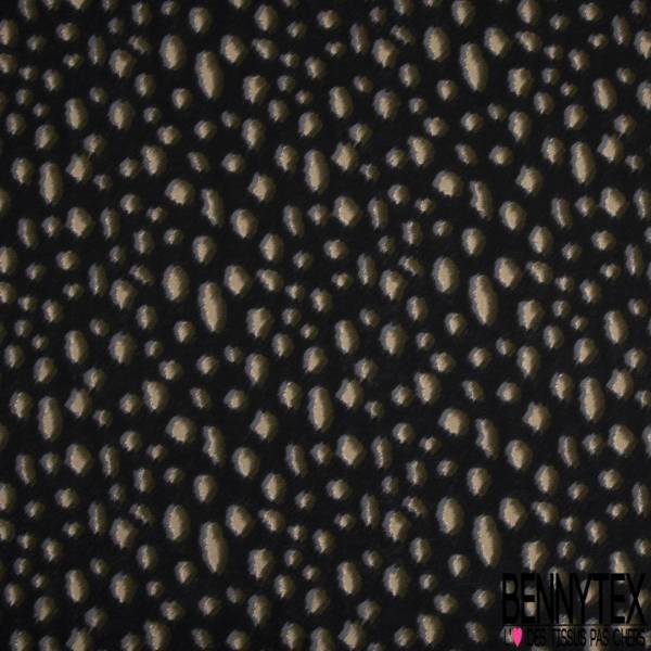 Satin Polyester Imprimé Tribal Ethnique Abstrait Camaïeu de Marron Blanc Rouge