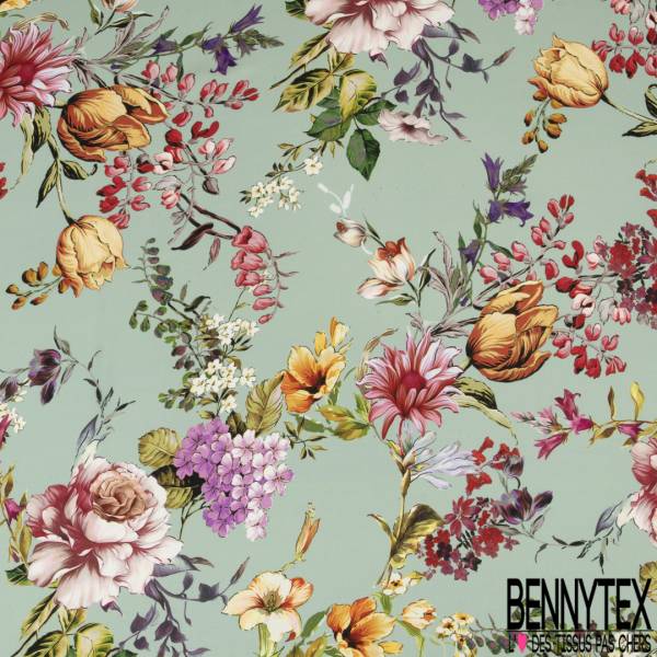Télécharger gratuitement Images Satin Polyester Imprime Floral Esprit Papier Peint Fond Vert D Eau actualisé salutations