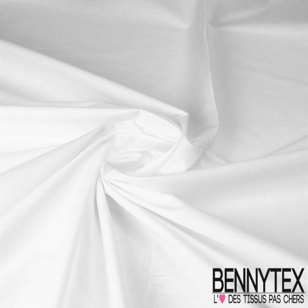 Popeline Coton Blanche (Lycra) - QUALITE PREMIUM Popeline Coton Blanche (Lycra) - QUALITE PREMIUM