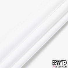 Popeline Coton Blanche (Lycra) - QUALITE PREMIUM