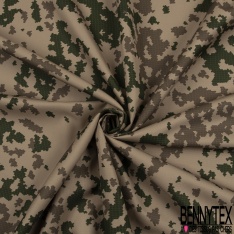 Toile Imprimé Camouflage Militaire