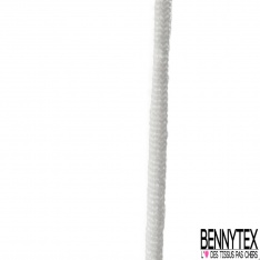 Bobine 200m élastique Queue de Rat 2mm Blanc Souple Made in France