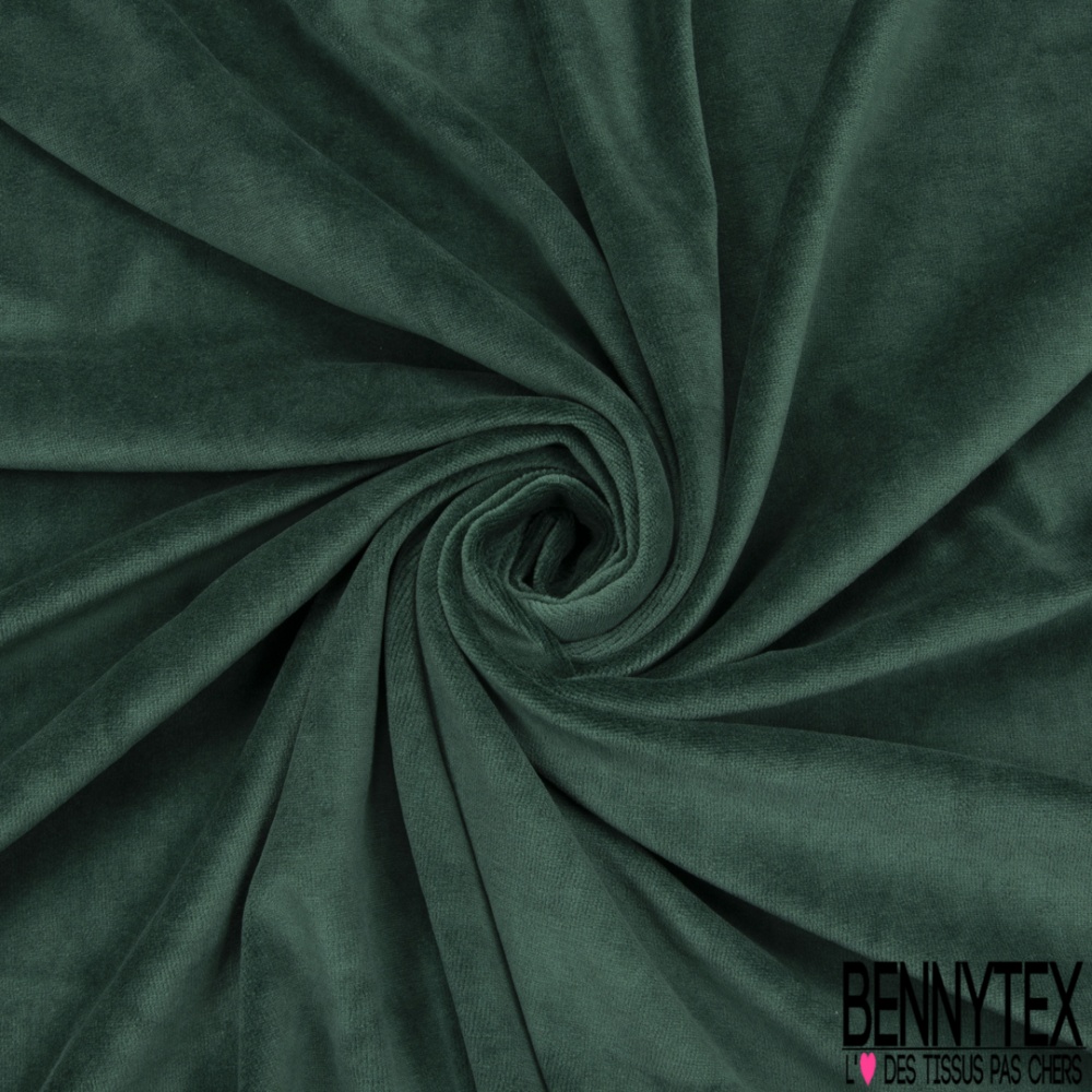 Jersey Bebe Velours Eponge Vert Bouteille Bennytex Vente De Tissus Pas Cher Au Metre