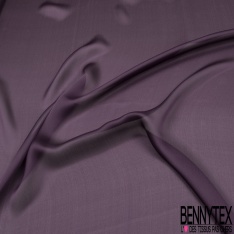 Mousseline nuage satiné uni violet colombin