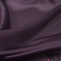 Mousseline nuage satiné uni violet colombin