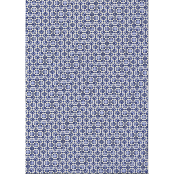 Coton Enduit Impression Seranon Lavande Bleu Coton Enduit Impression Seranon Lavande Bleu