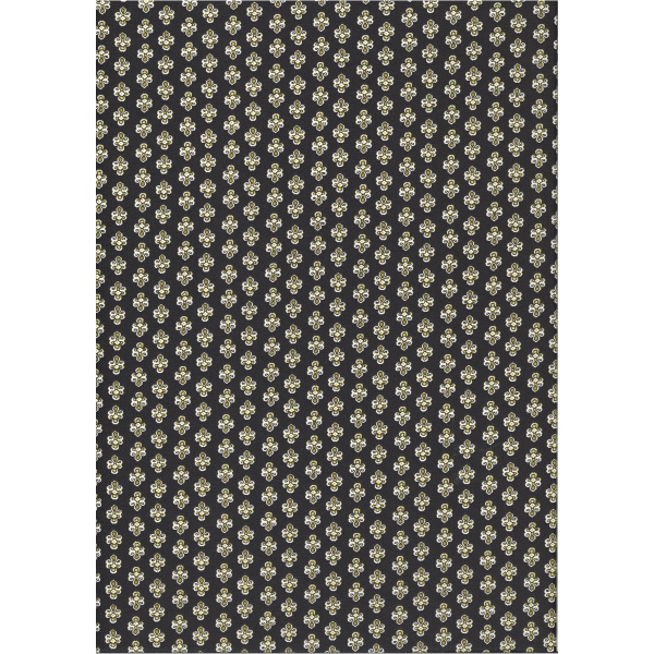 Coton Enduit Impression Maillane Noir Coton Enduit Impression Maillane Noir
