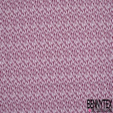 Crétonne 100% coton Impression Motif fantaisies Fond bordeaux