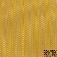 Crétonne 100% coton Impression Motif maillane Fond jaune