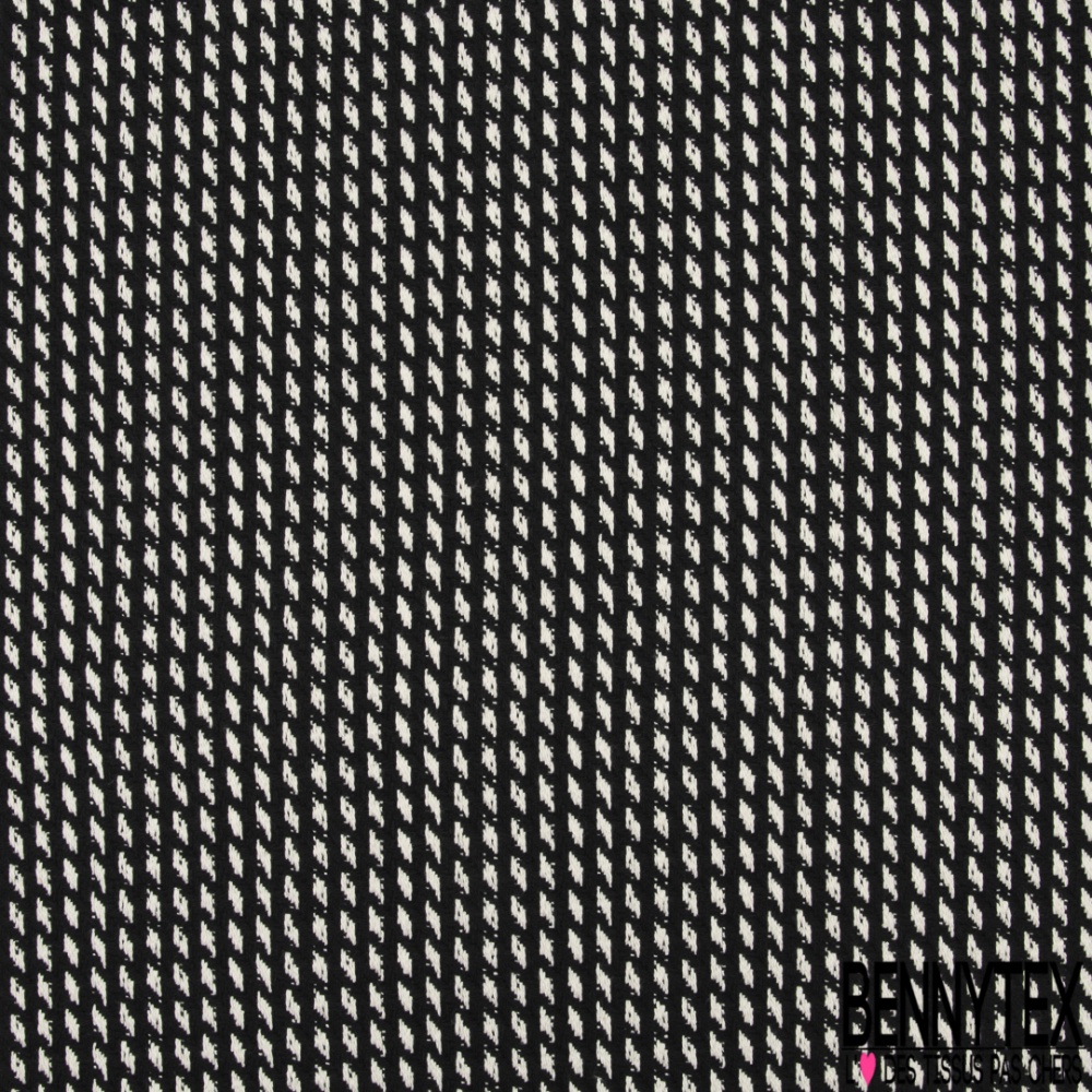 Coupon 3m Coton Natte Imprime Pointille Blanc Fond Noir Bennytex Vente De Tissus Pas Cher Au Metre