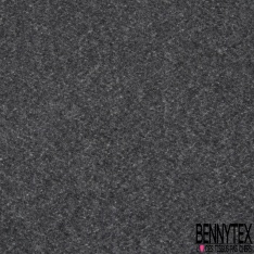 Laine Double Face Gris chiné et Gris souris