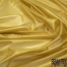 Mousseline de soie Moutarde paillette Gold