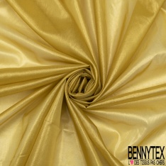 Mousseline de soie Moutarde paillette Gold