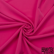 Coupon 3m Crêpe Polyester Elasthanne Uni Rose Fluo