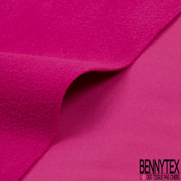 Softshell Recto Imperméable Verso Polaire ton sur ton Fushia