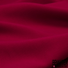 Crêpe Polyester Elasthanne Tailleur Uni Framboise
