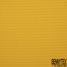 Coton Nid d'Abeille Piqué Bubble Gaufré XL Moutarde