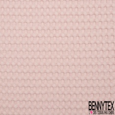 Coton Nid d'Abeille Piqué Bubble Gaufré XL Rose Layette