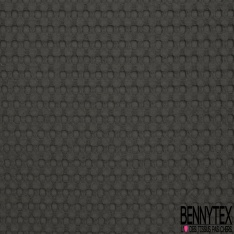 Coton Nid d'Abeille Piqué Bubble Gaufré XL Gris Anthracite