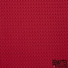 Coton Nid d'Abeille Piqué Bubble Gaufré XL Rouge