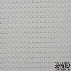 Coton Nid d'Abeille Piqué Bubble Gaufré XL Gris Perle