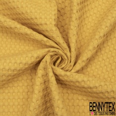 Coton Nid d'Abeille Piqué Bubble Gaufré XL Bouton d'Or