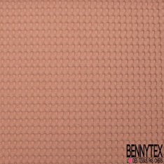 Coton Nid d'Abeille Piqué Bubble Gaufré XL Marsala