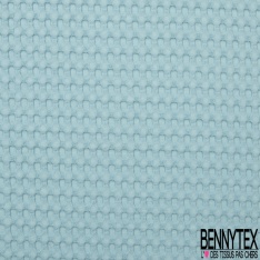 Coton Nid d'Abeille Piqué Bubble Gaufré XL Bleu Layette